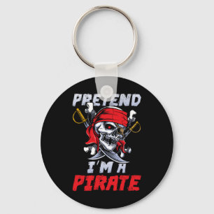 Llavero Pretende que soy un Fiesta de disfraces piratas di
