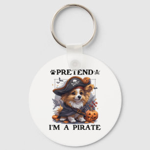 Llavero Pretende que soy un perro pastor pirata de Shetlan
