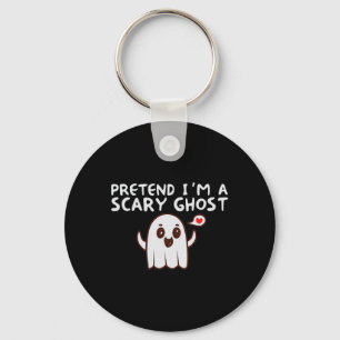 Llavero Pretende que soy un tímido disfraz de Halloween fa
