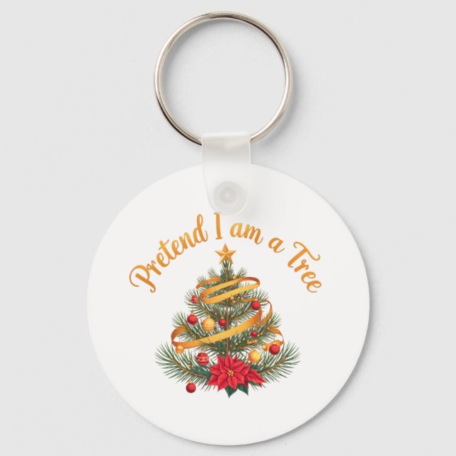 Llavero Pretende que soy una divertida camiseta de disfrac (Anverso)