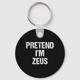 Llavero Pretende que soy Zeus Costume Griego Partido Hallo