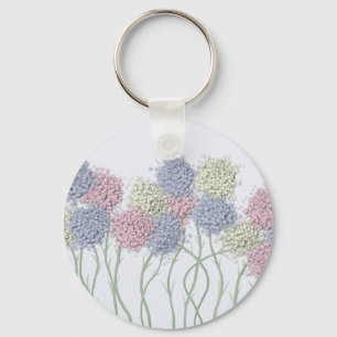 Llavero Pretty Pastel Colored Flowers