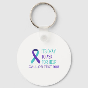Llavero Prevención del suicidio 988 Camisa Hotline 988 Sui