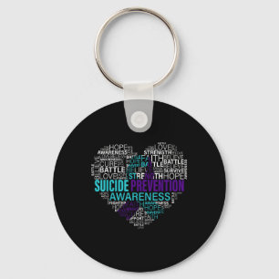 Llavero Prevención del Suicidio Conciencia Lucha Esperanza