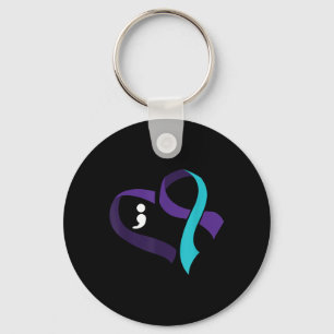Llavero Prevención del suicidio Semicolón cardíaco Salud m