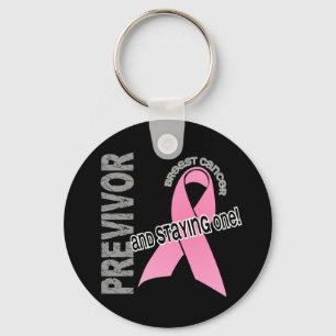 Llavero Previvor 1 cáncer de pecho