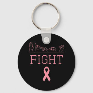 Llavero Pride Asl Lucha contra el Cáncer de Mama Sensibili