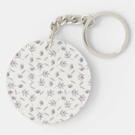 Llavero Primavera de flores botánicas Acrílico floral