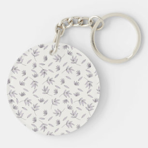 Llavero Primavera de flores botánicas Acrílico floral