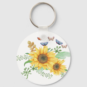 Llavero primavera de girasol