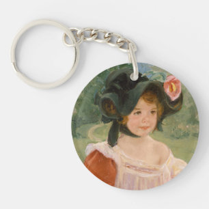 Llavero Primavera: Margarita que se coloca en un jardín e