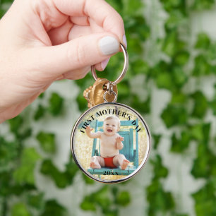 Llavero Primer año de Personalizado de Día de la Madre fot