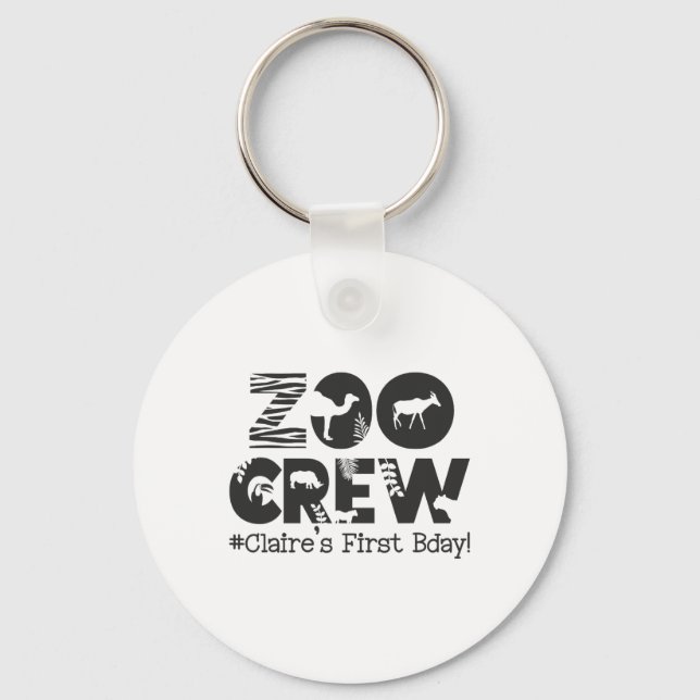 Llavero Primer cumpleaños de Claire (Anverso)