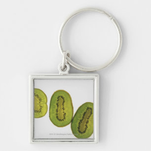 Llavero Primer de cinco rebanadas de fruta de kiwi