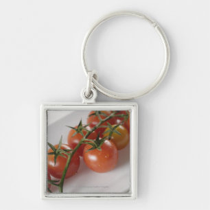 Llavero Primer de tomates en una bandeja