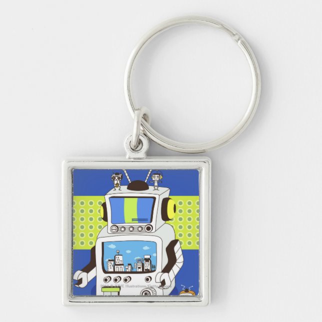 Llavero Primer de un robot (Frente)