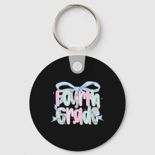 Llavero Primer Día De Cuarto Grado Floral Bundle Para Maes