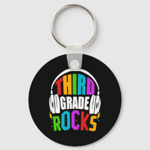 Llavero Primer Día De Tercer Grado Se Remonta A La Escuela