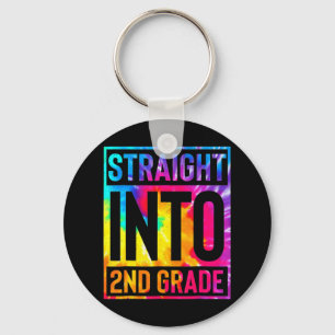 Llavero Primer día escolar de 2º grado de regreso a los Ch