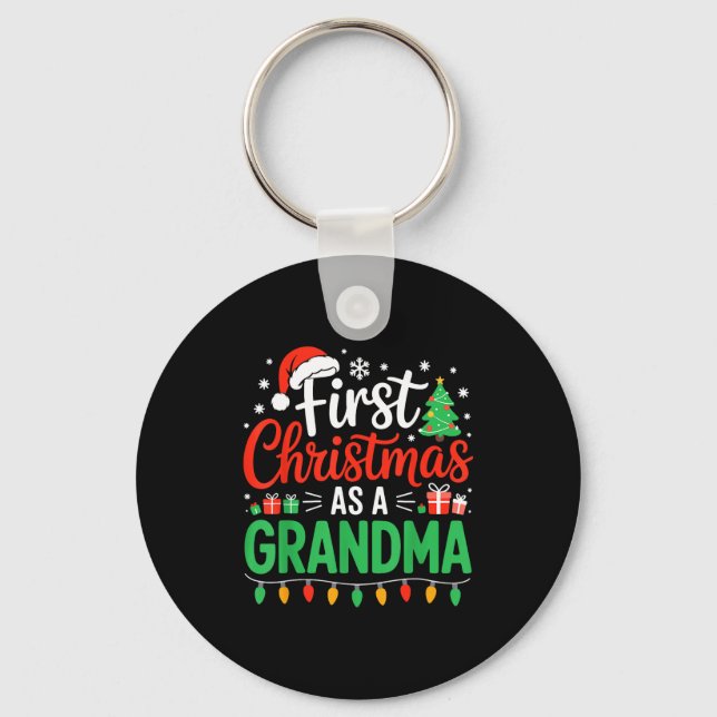 Llavero Primer Navidad como una abuela que coincide con la (Anverso)