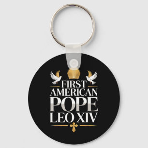 Llavero Primer Papa norteamericano Leo Xiv Hombres Religio