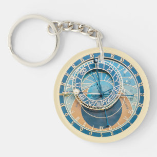 Llavero Primer plano del reloj astronómico de Praga, R. Ch