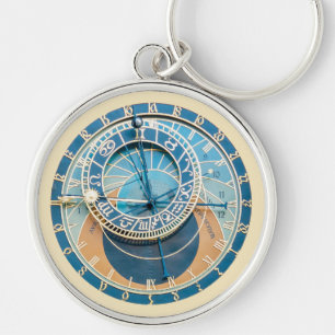 Llavero Primer plano del reloj astronómico de Praga, R. Ch
