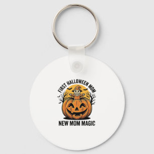 Llavero Primera camiseta de murciélago de calabaza vintage
