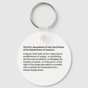 Llavero Primera enmienda de la Constitución