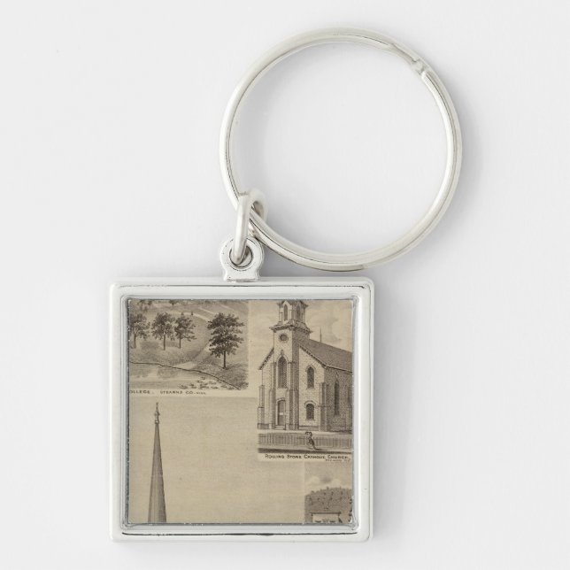 Llavero Primera Iglesia Universitaria, Minneapolis, Minnes (Frente)