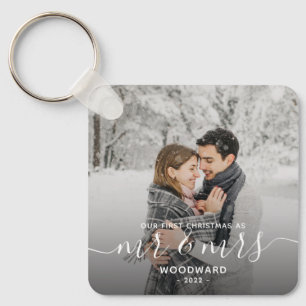 Llavero Primera Navidad Casados Escritura Blanca Foto