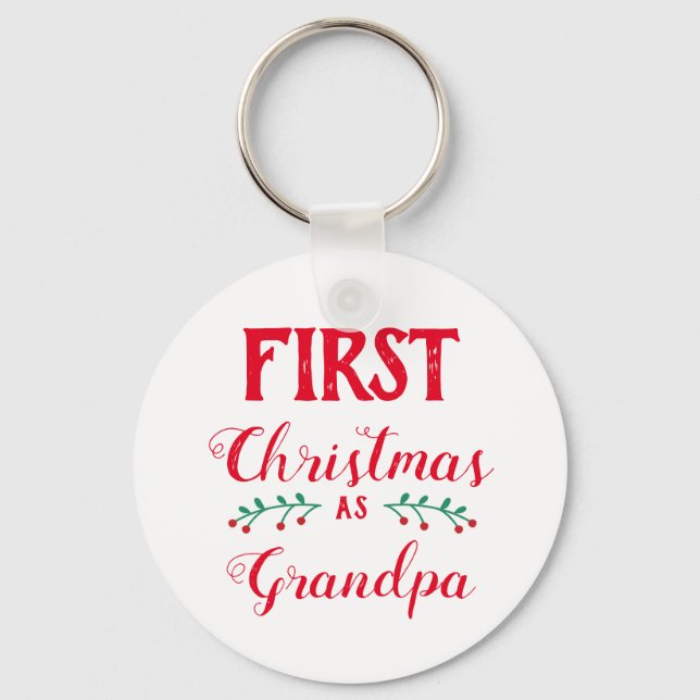 Llavero Primera Navidad como abuelo (Anverso)