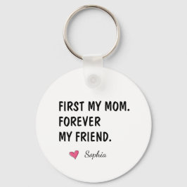 Llavero Primero Mi Mamá Por Siempre Mi Amiga Personalizado