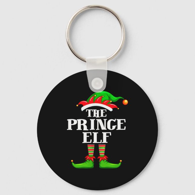 Llavero Prince Elf Matching Family Group Christmas Party P (Anverso)
