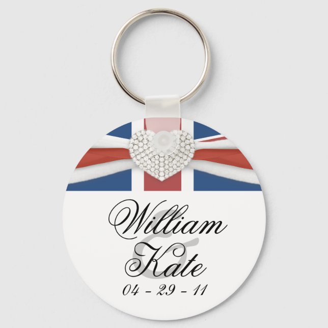 Llavero Prince William & Kate - Royal Boda Souvenir (Anverso)