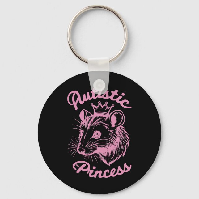 Llavero Princesa autista Opossum 1 (Anverso)