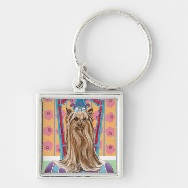 Llavero Princesa Corona Yorkie (Frente)
