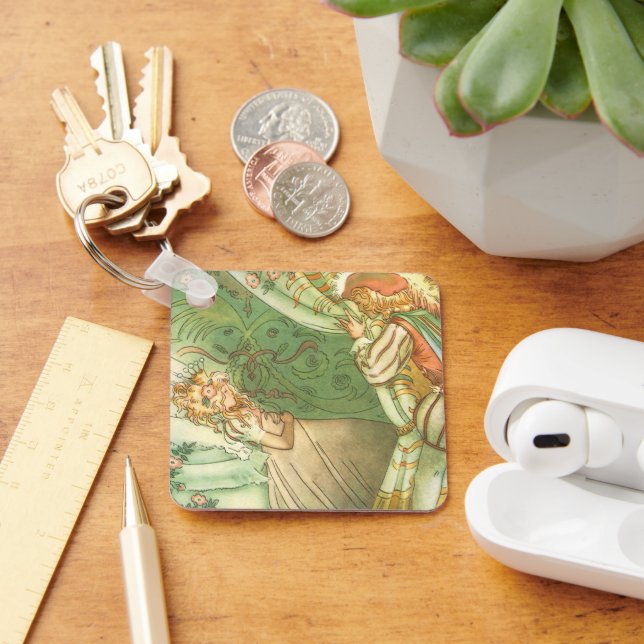 Llavero Princesa de Belleza Durmiente, cuento de hadas vin (Escritorio )