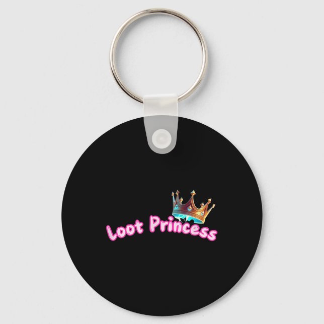 Llavero Princesa de Botín Chica Gamer Divertida Monada Cóm (Anverso)