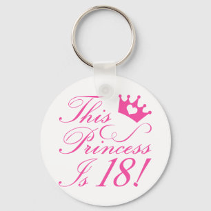 Llavero Princesa de Cumpleaños 18