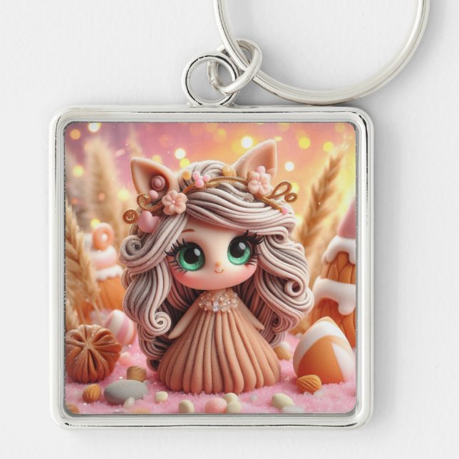 Llavero Princesa de la creatura de arcilla dulce (Frente)