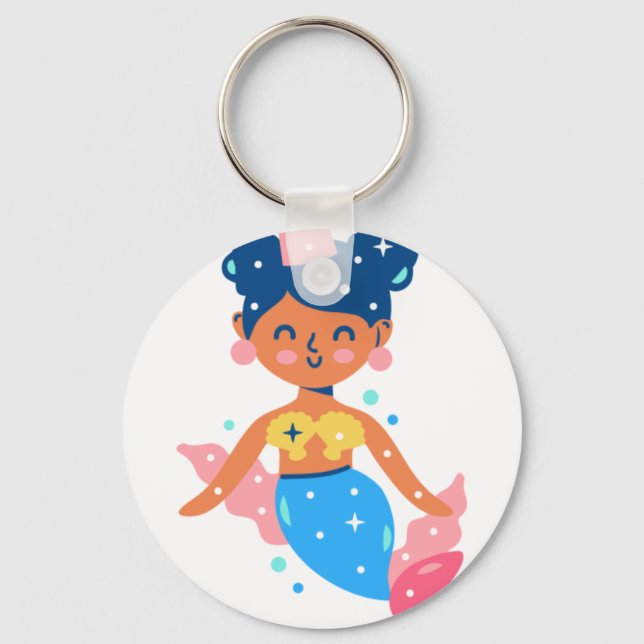 Llavero Princesa de sirena sonriente (Anverso)