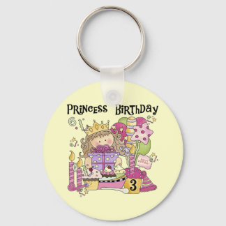 Llavero Princesa fiesta 3 camisetas de cumpleaños y regalo