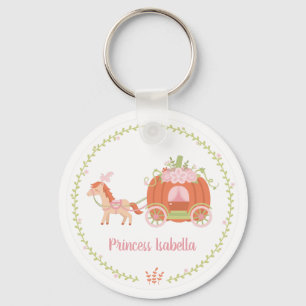 Llavero Princesa Naranja Calabaza Carruaje Niña Personaliz