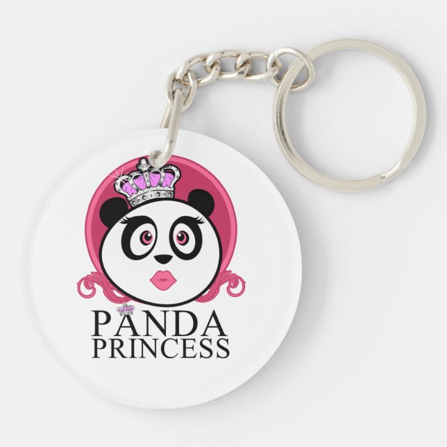 Llavero Princesa Panda Panda Reina Corona Lindo (Atrás)