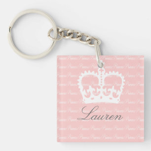 Llavero Princesa Rosado-n-Blanca