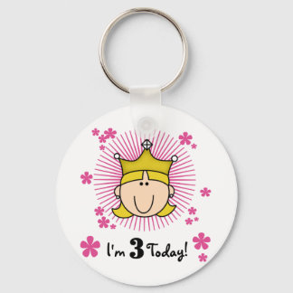 Llavero Princesa Rubia 3 camisetas de cumpleaños y regalos
