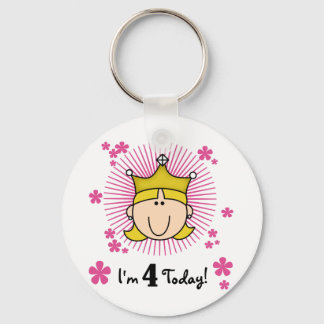 Llavero Princesa Rubia 4 camisetas de cumpleaños y regalos