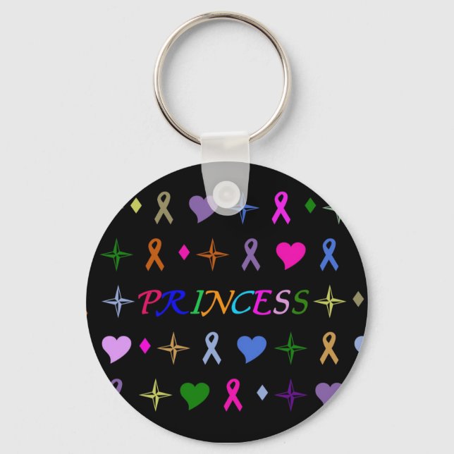 Llavero Princess Fashion Keychain Black (Anverso)