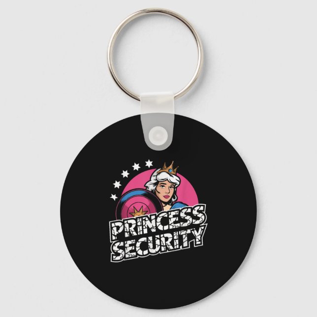 Llavero Princess Security Birthday Dad &amp; Mom Boys Brot (Anverso)